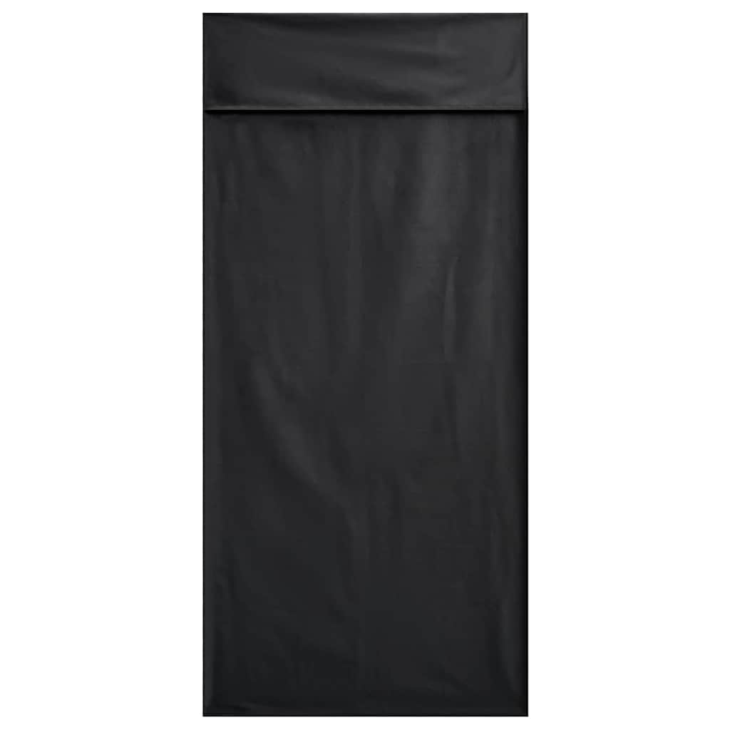 Asciugamani per Sedia Outdoor 2 pcs Nero 130 x 60 cm