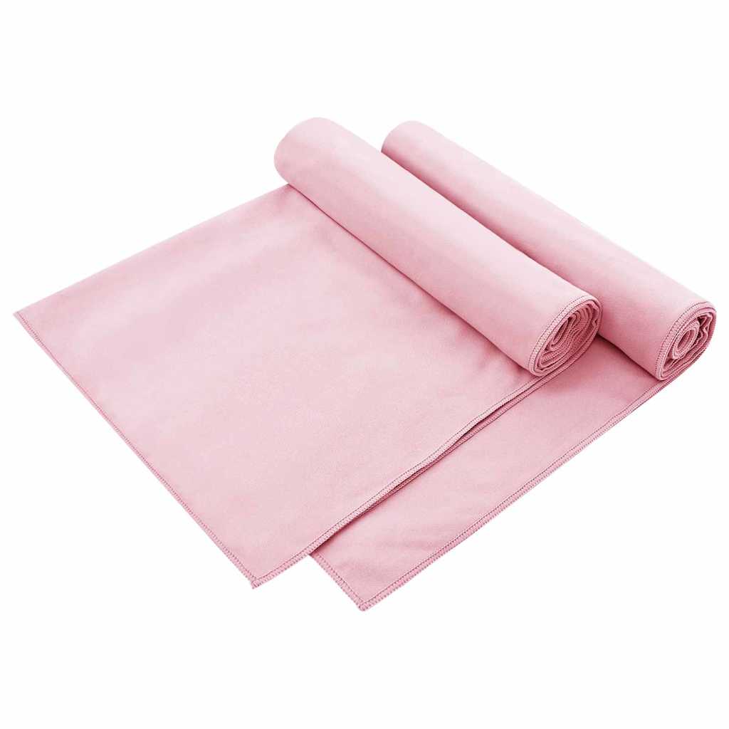 Asciugamani per Sedia Outdoor 2 pcs Rosa 130 x 60 cm