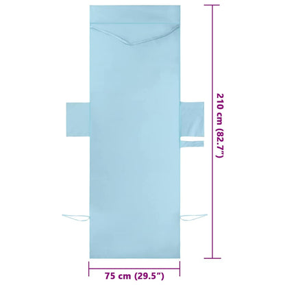 Asciugamani per lettino 2 pcs Blu 210 x 75 cm