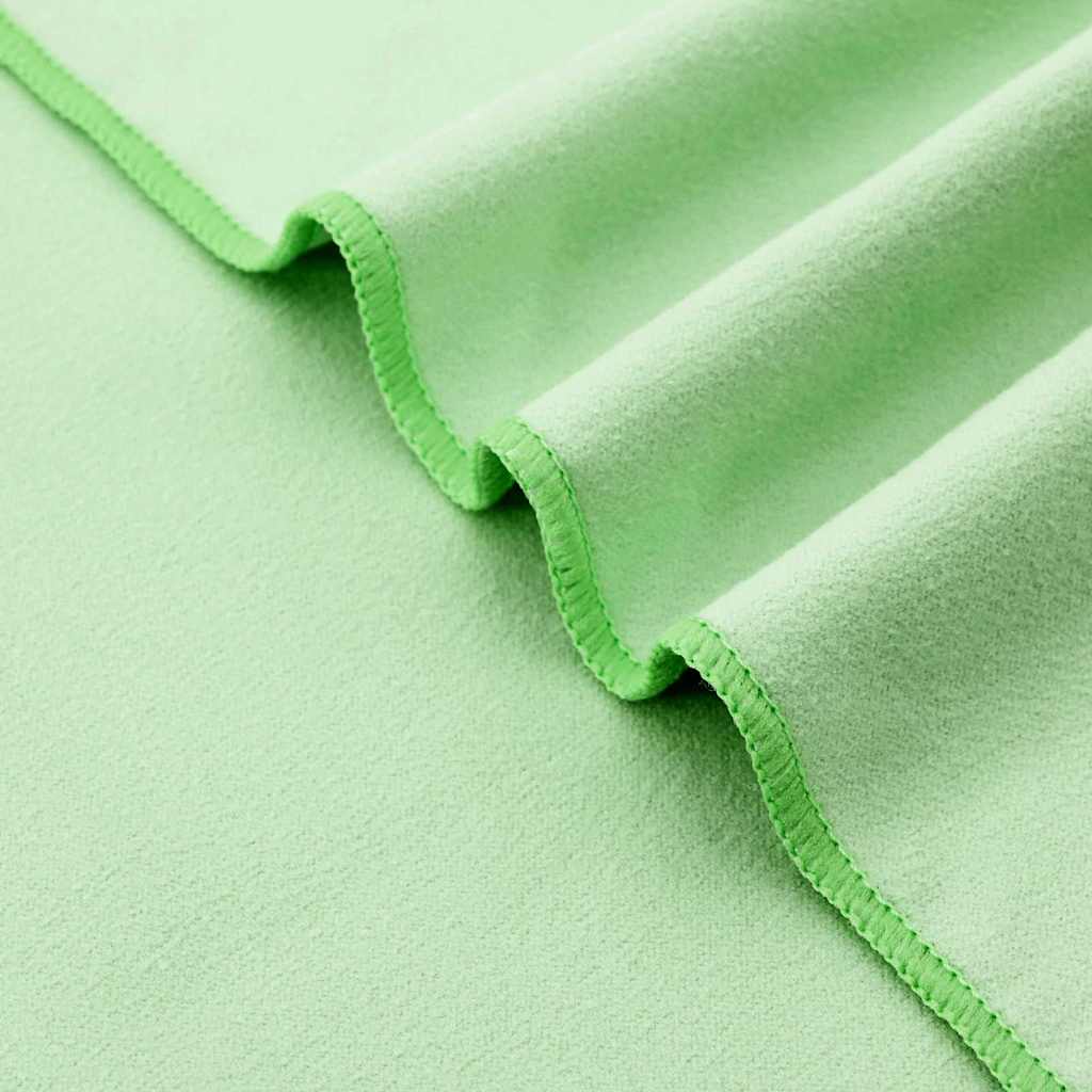 Asciugamani per lettino 2 pcs Verde 210 x 75 cm