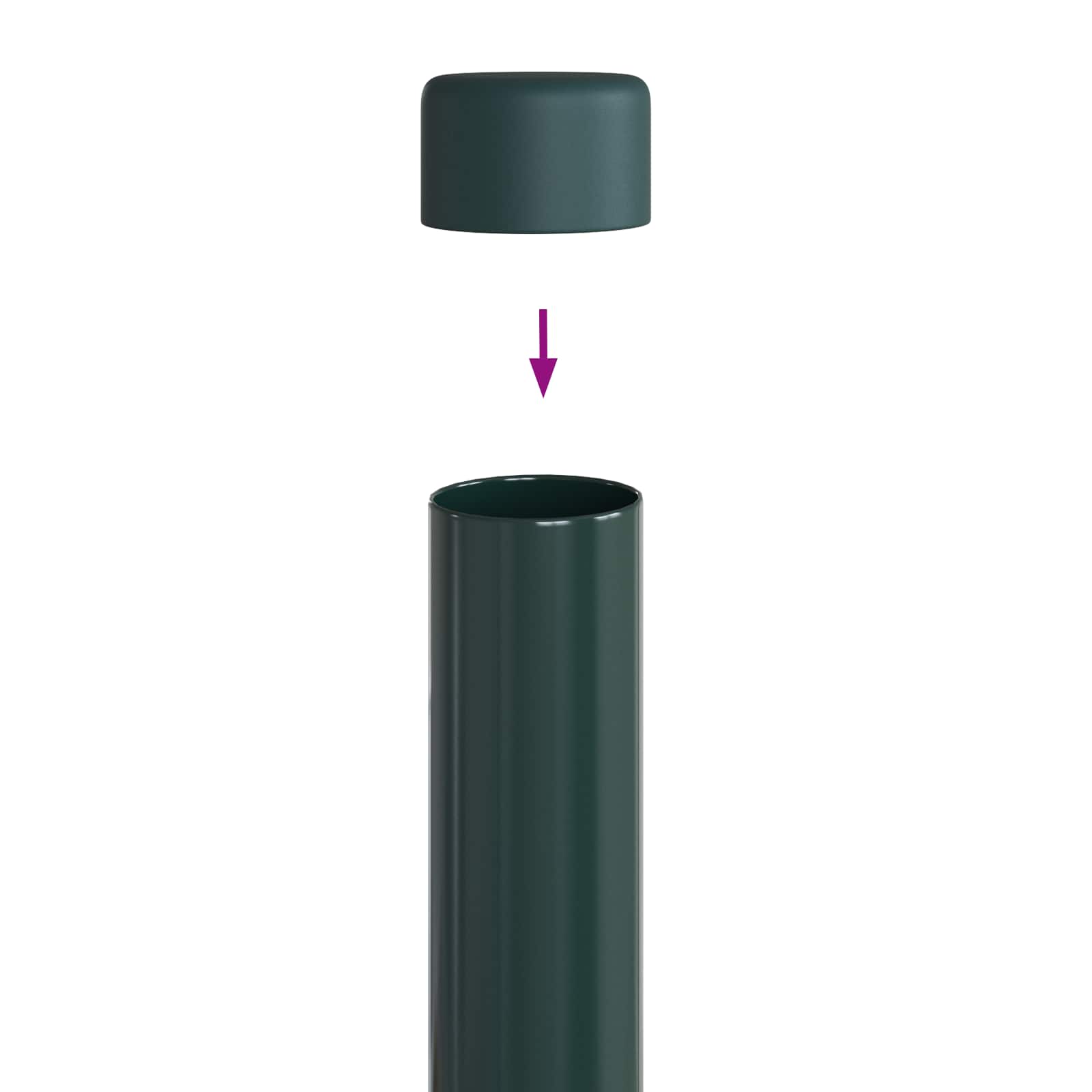 Palo della recinzione 12 pcs Verde 60 cm | homemem39