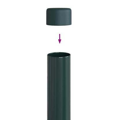Palo della recinzione 2 pcs Verde 70 cm | homemem39