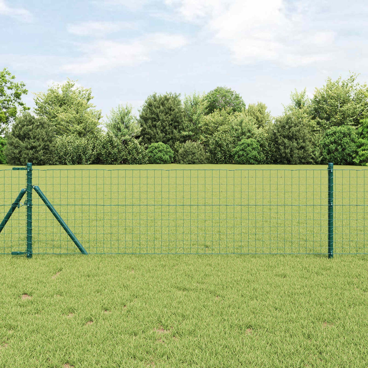 Palo della recinzione 12 pcs Verde 70 cm