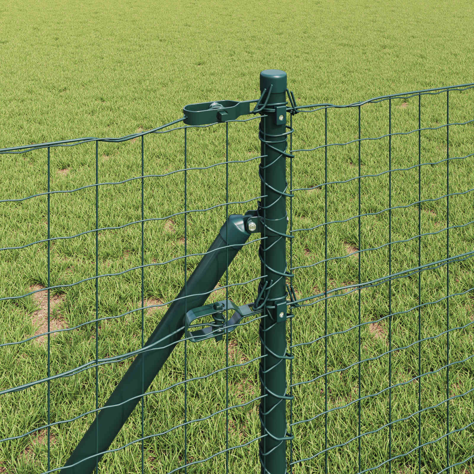 Palo della recinzione 2 pcs Verde 120 cm | homemem39