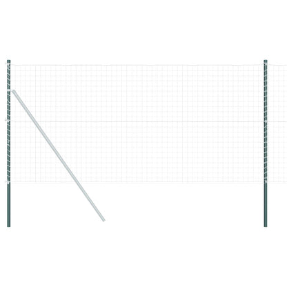 Palo della recinzione 12 pcs Verde Acciaio Verniciato a Polvere | homemem39