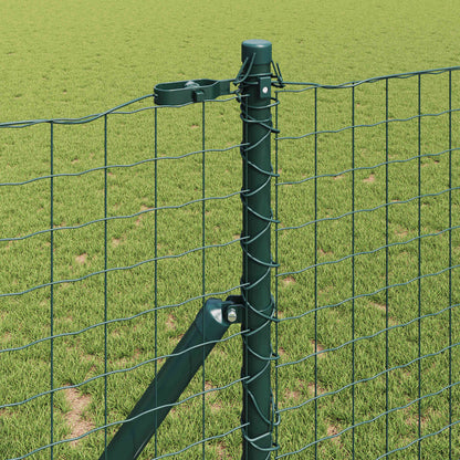 Palo della recinzione 12 pcs Verde Acciaio Verniciato a Polvere | homemem39