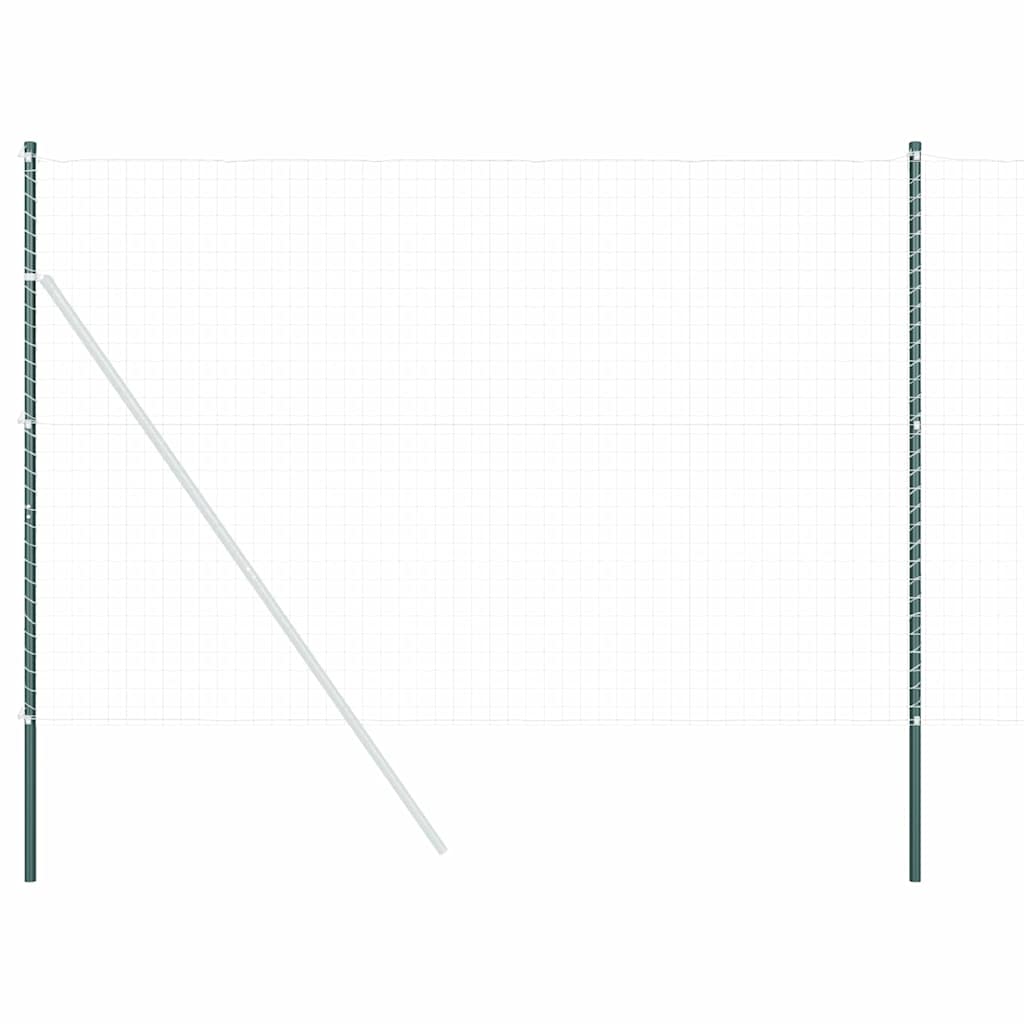 Palo della recinzione 12 pcs Verde Acciaio Verniciato a Polvere | homemem39