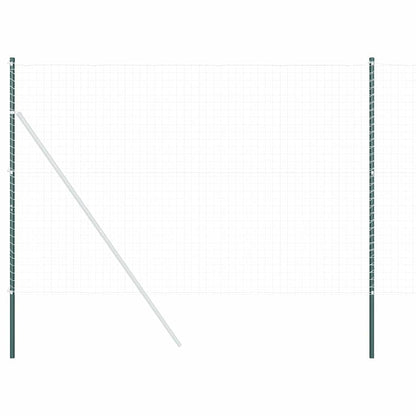 Palo della recinzione 12 pcs Verde Acciaio Verniciato a Polvere | homemem39