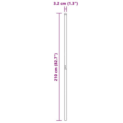 Palo della recinzione 12 pcs Verde Acciaio Verniciato a Polvere | homemem39