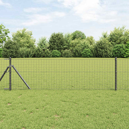 Palo della recinzione 12 pcs Grigio 50 cm