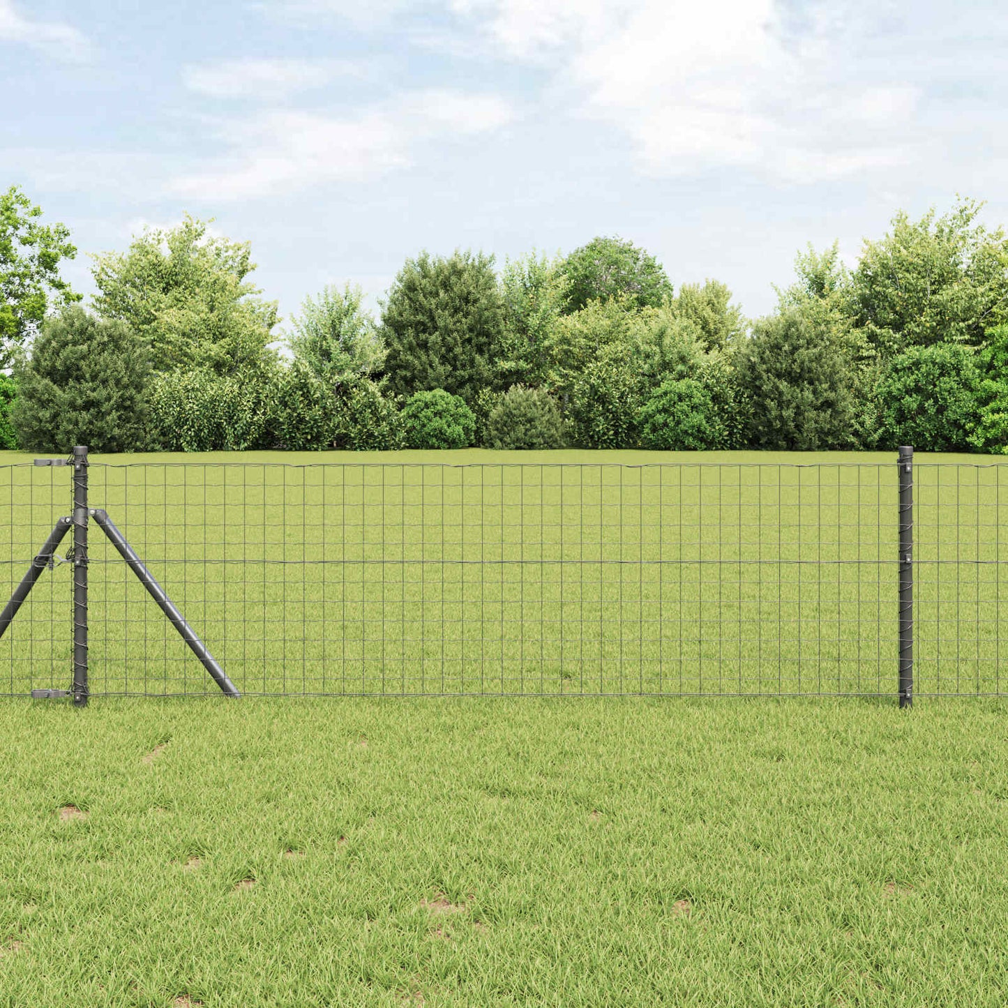 Palo della recinzione 2 pcs Grigio 60 cm | homemem39