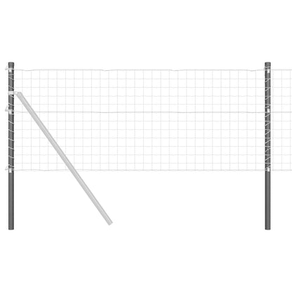 Palo della recinzione 12 pcs Grigio 80 cm