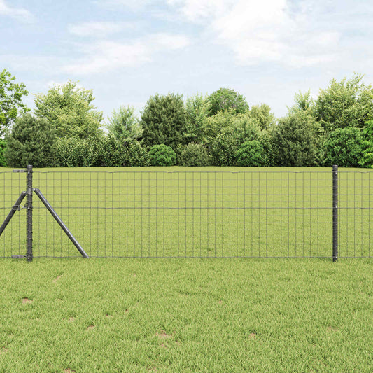 Palo della recinzione 12 pcs Grigio 90 cm