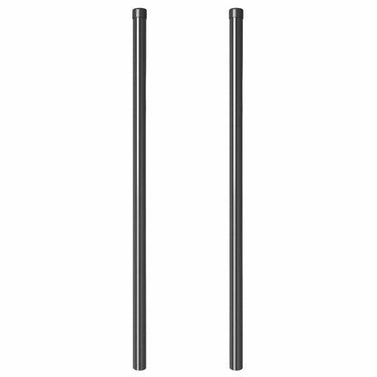 Palo della recinzione 2 pcs Grigio 110 cm | homemem39