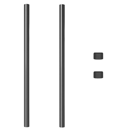 Palo della recinzione 2 pcs Grigio 110 cm | homemem39
