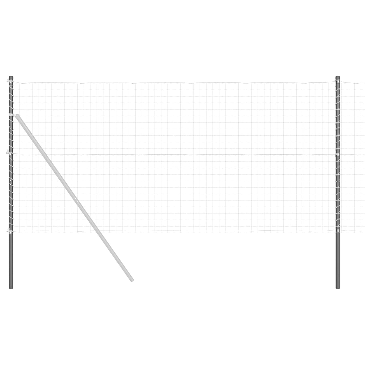 Palo della recinzione 12 pcs Grigio | homemem39