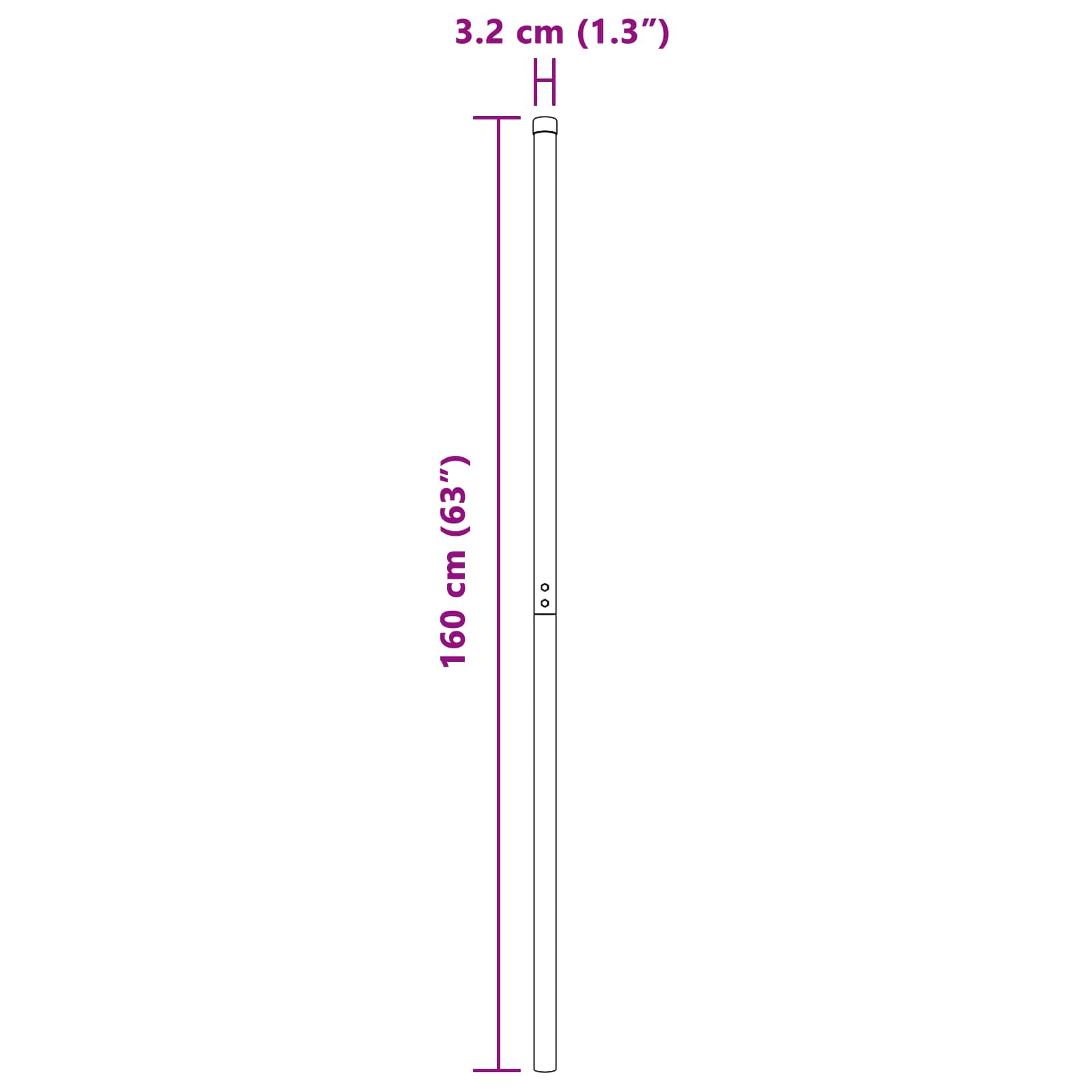 Palo della recinzione 2 pcs Grigio Acciaio Verniciato a Polvere | homemem39