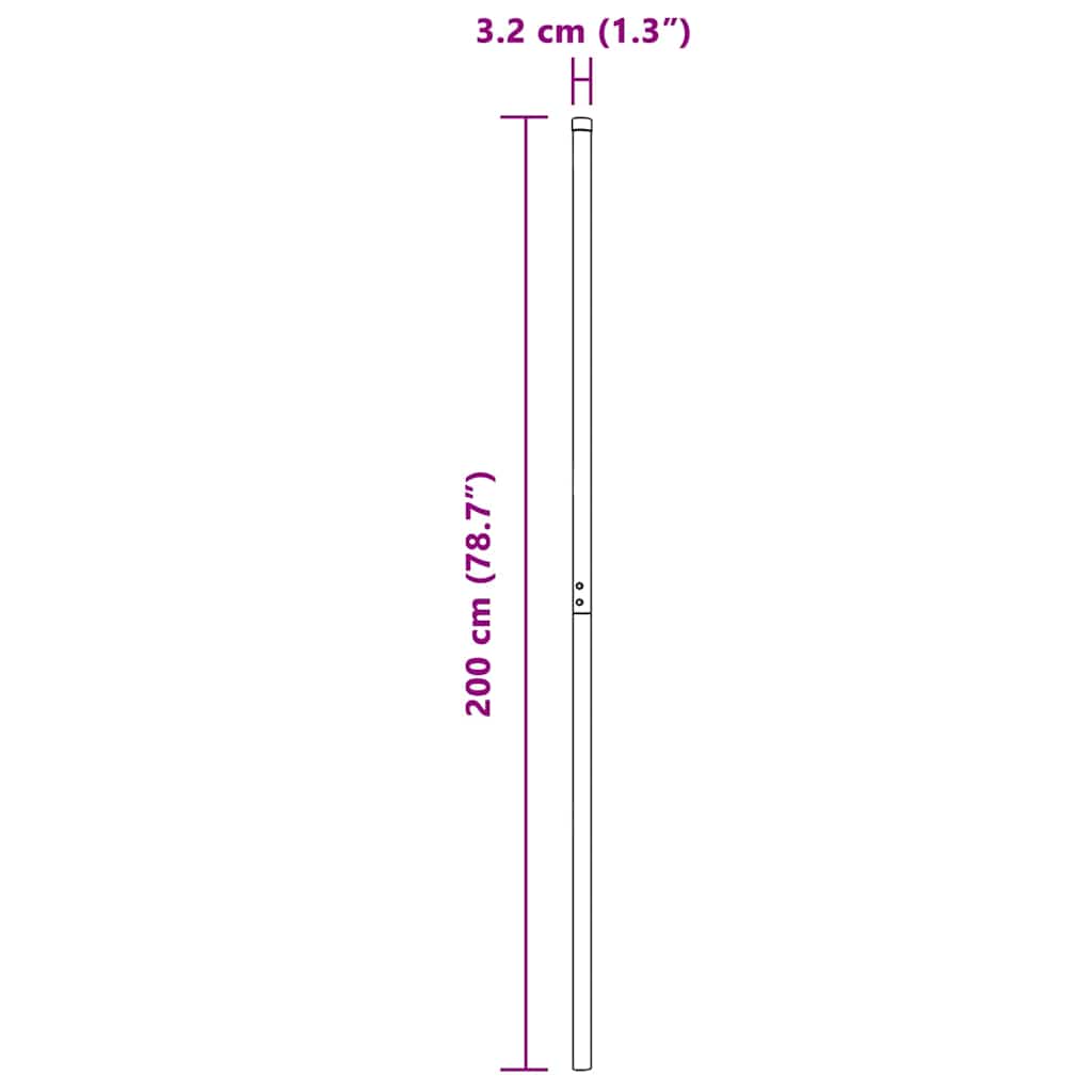 Palo della recinzione 12 pcs Grigio | homemem39