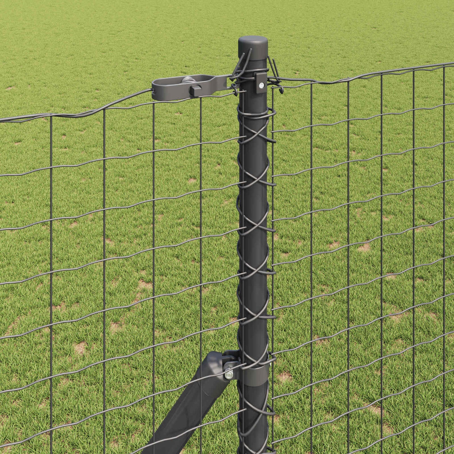 Palo della recinzione 12 pcs Grigio | homemem39