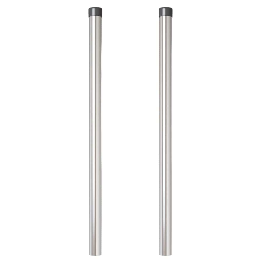 Palo della recinzione 2 pcs Argento 90 cm
