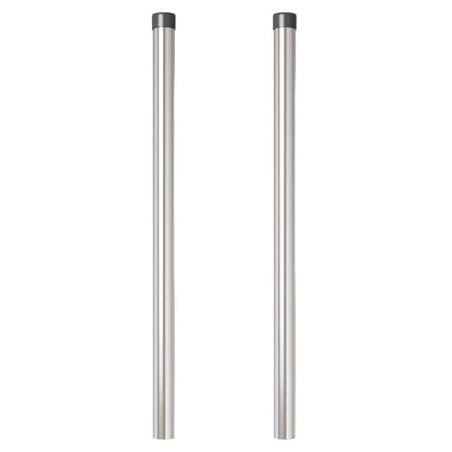 Palo della recinzione 2 pcs Argento 90 cm