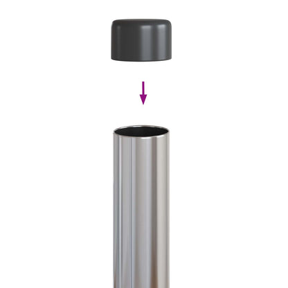 Palo della recinzione 12 pcs Argento 120 cm