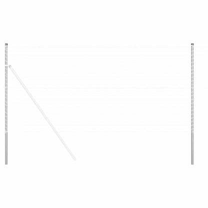 Palo della recinzione 2 pcs Argento | homemem39