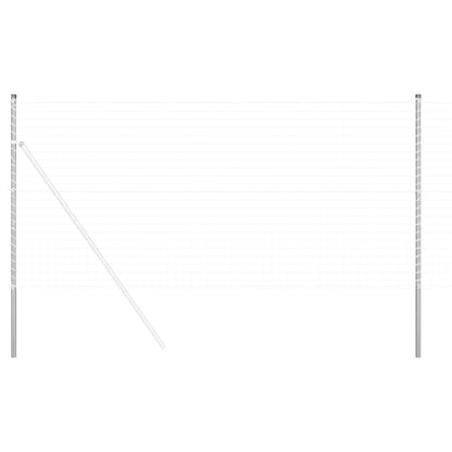 Palo della recinzione 12 pcs Argento