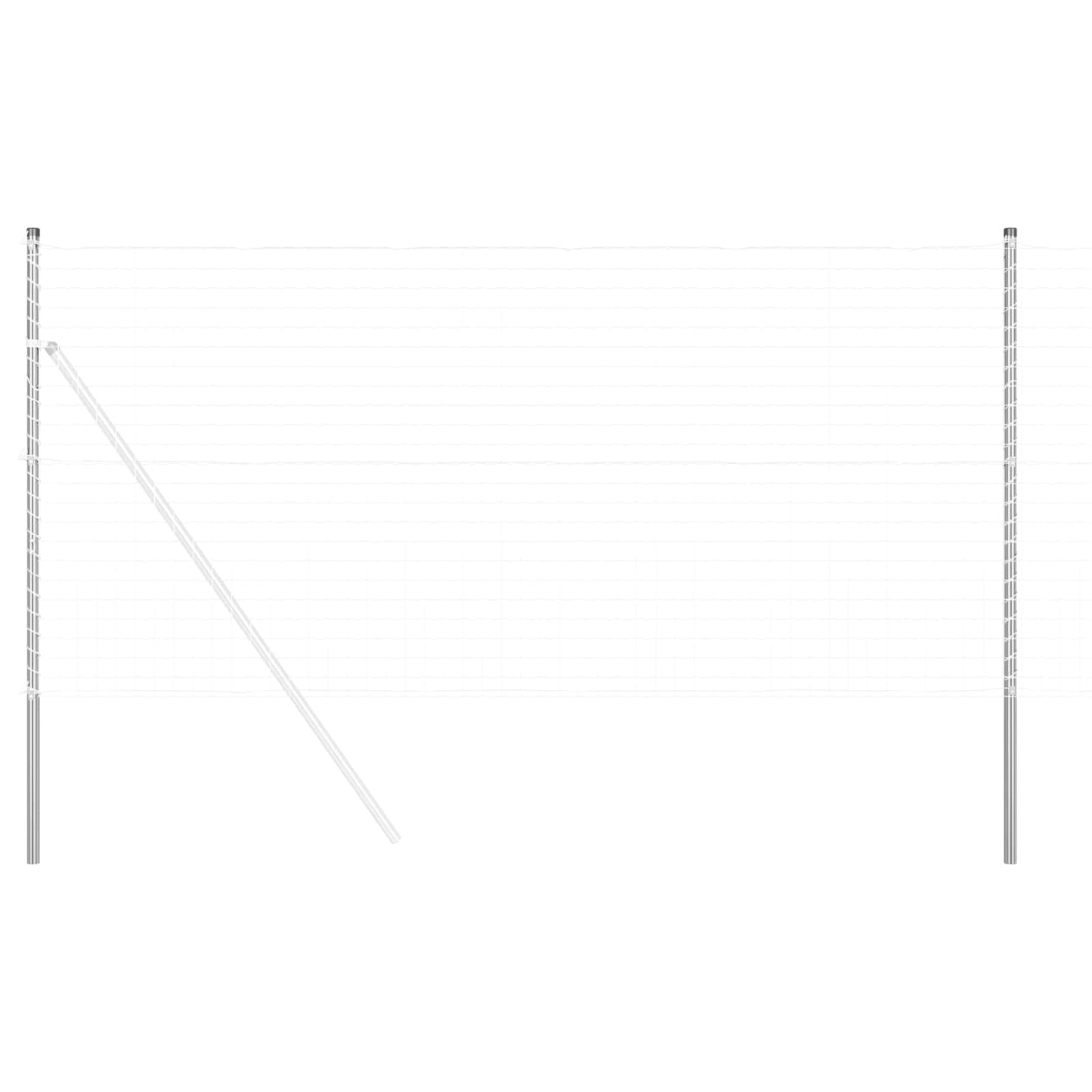 Palo della recinzione 12 pcs Argento | homemem39