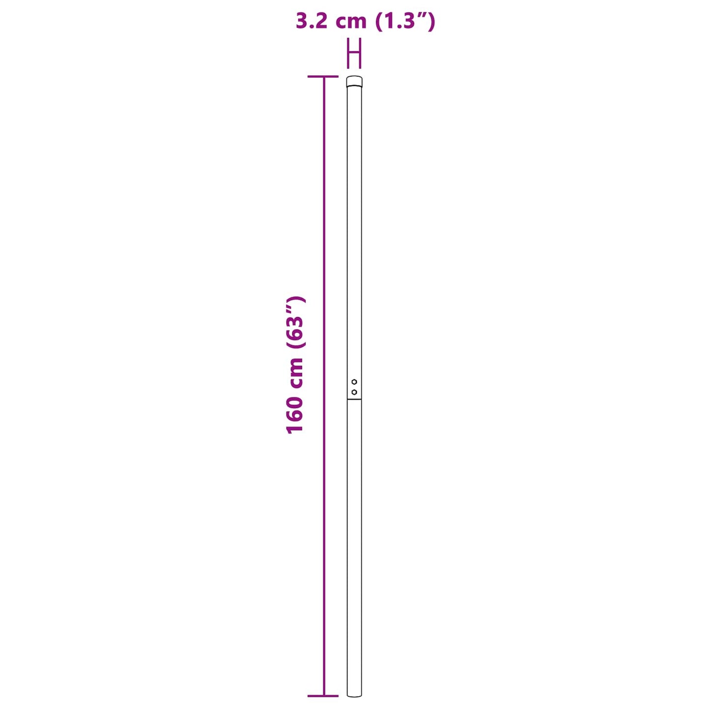 Palo della recinzione 12 pcs Argento | homemem39