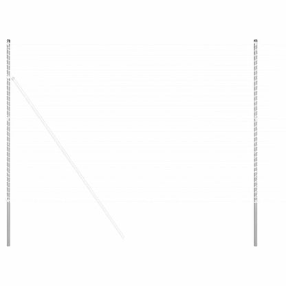 Palo della recinzione 2 pcs Argento