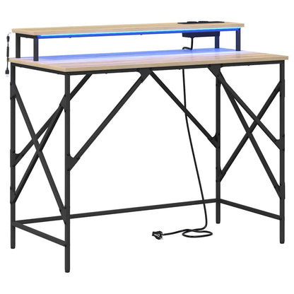 Scrivania Rovere Sonoma 100 x 50 x 86,5 cm Legno multistrato | homemem39