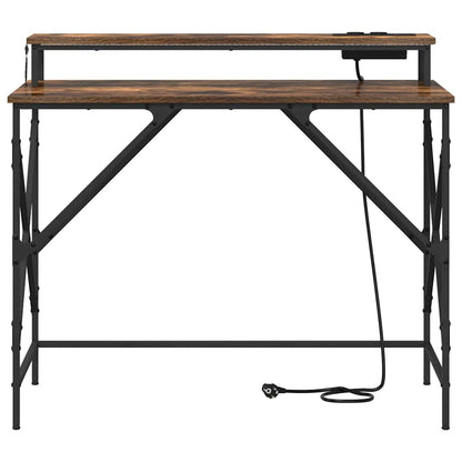 Scrivania Rovere fumé 100 x 50 x 86,5 cm Legno multistrato