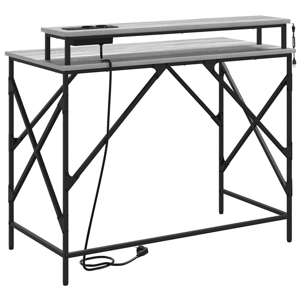 Scrivania Grigio Sonoma 100 x 50 x 86,5 cm Legno multistrato | homemem39