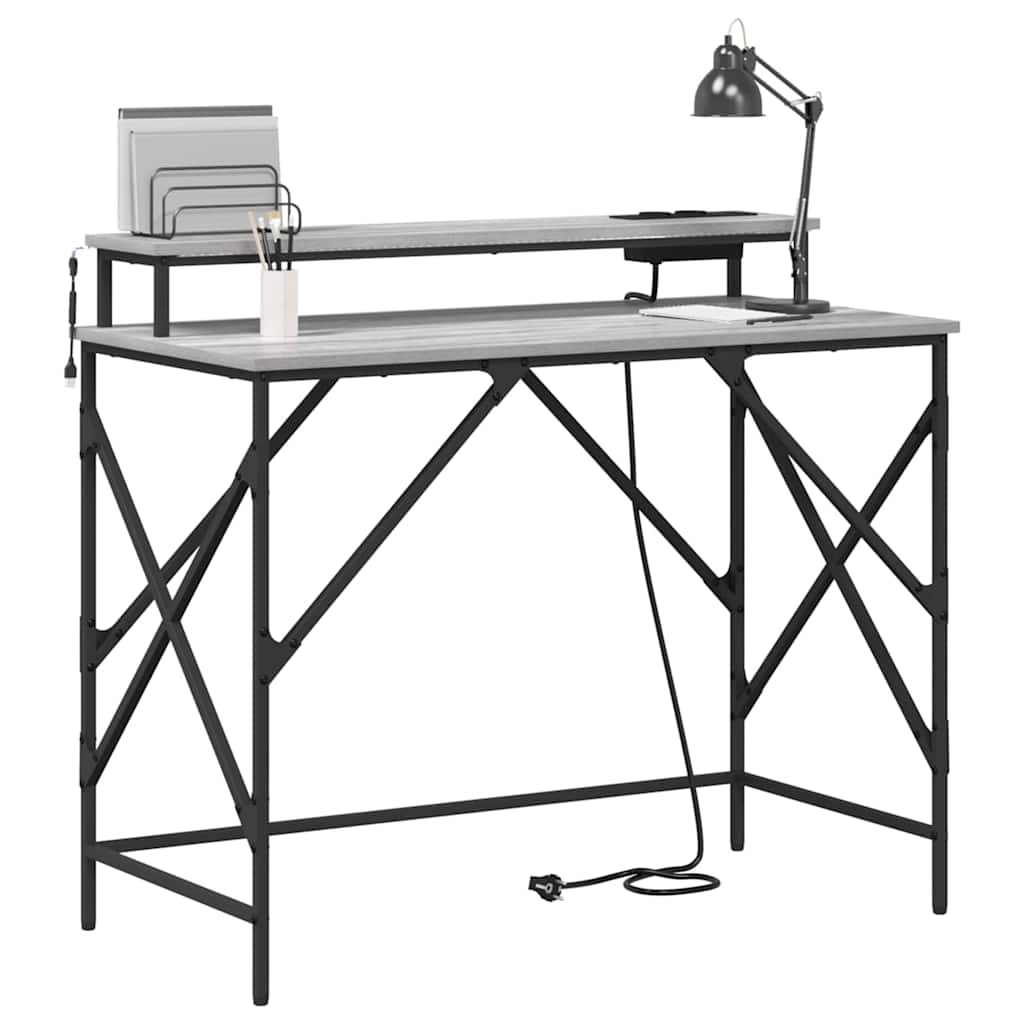 Scrivania Grigio Sonoma 100 x 50 x 86,5 cm Legno multistrato