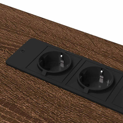 Scrivania Rovere Marrone Legno ingegnerizzato
