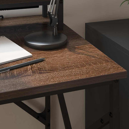 Scrivania Rovere Marrone 100 x 50 x 86,5 cm Legno multistrato | homemem39