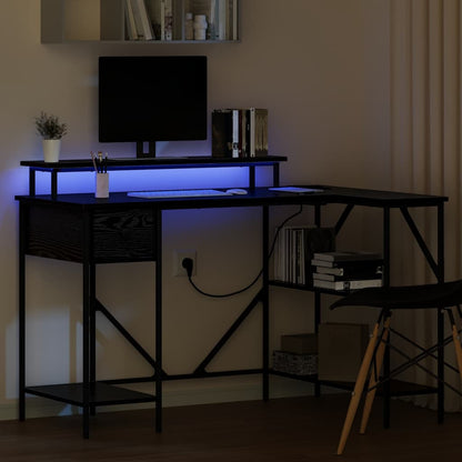 Scrivania Rovere Nero 120 x 79 x 86,5 cm Legno multistrato
