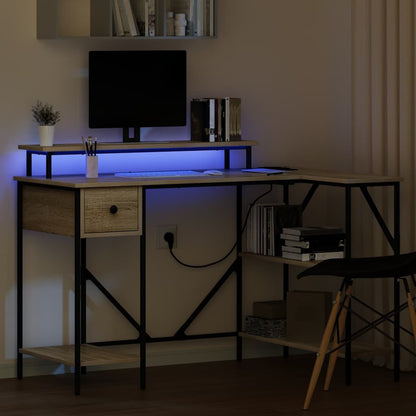 Scrivania Rovere Sonoma 120 x 79 x 86,5 cm Legno multistrato - homemem39