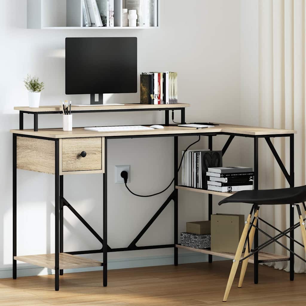 Scrivania Rovere Sonoma 120 x 79 x 86,5 cm Legno multistrato