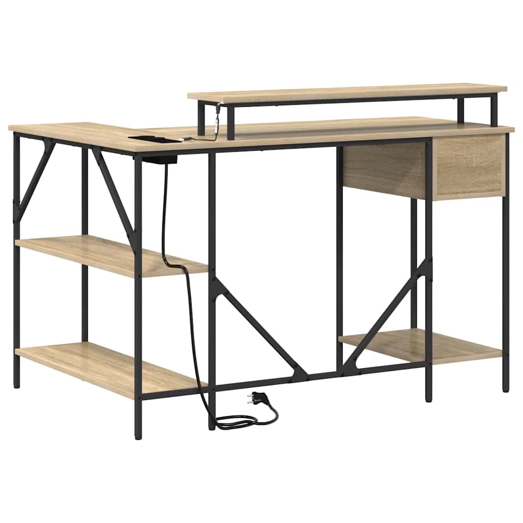 Scrivania Rovere Sonoma 120 x 79 x 86,5 cm Legno multistrato