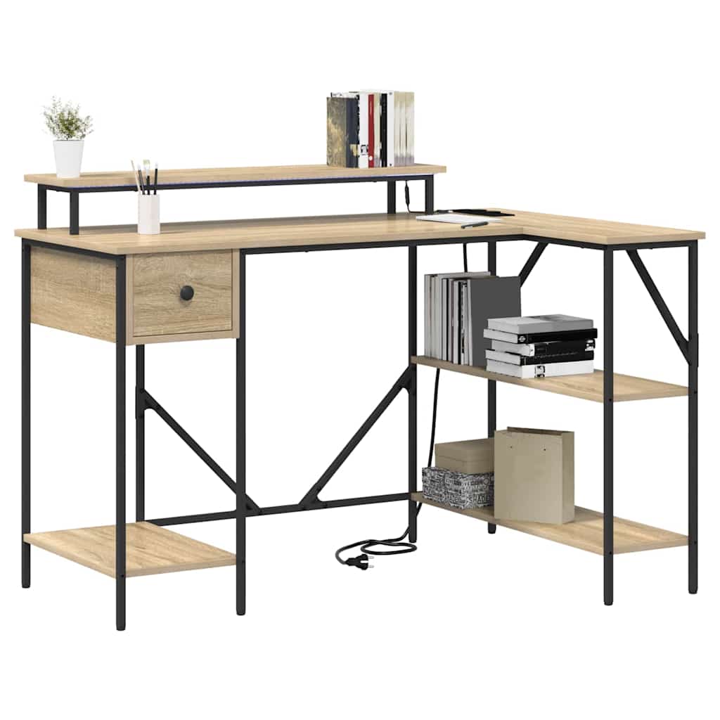 Scrivania Rovere Sonoma 120 x 79 x 86,5 cm Legno multistrato
