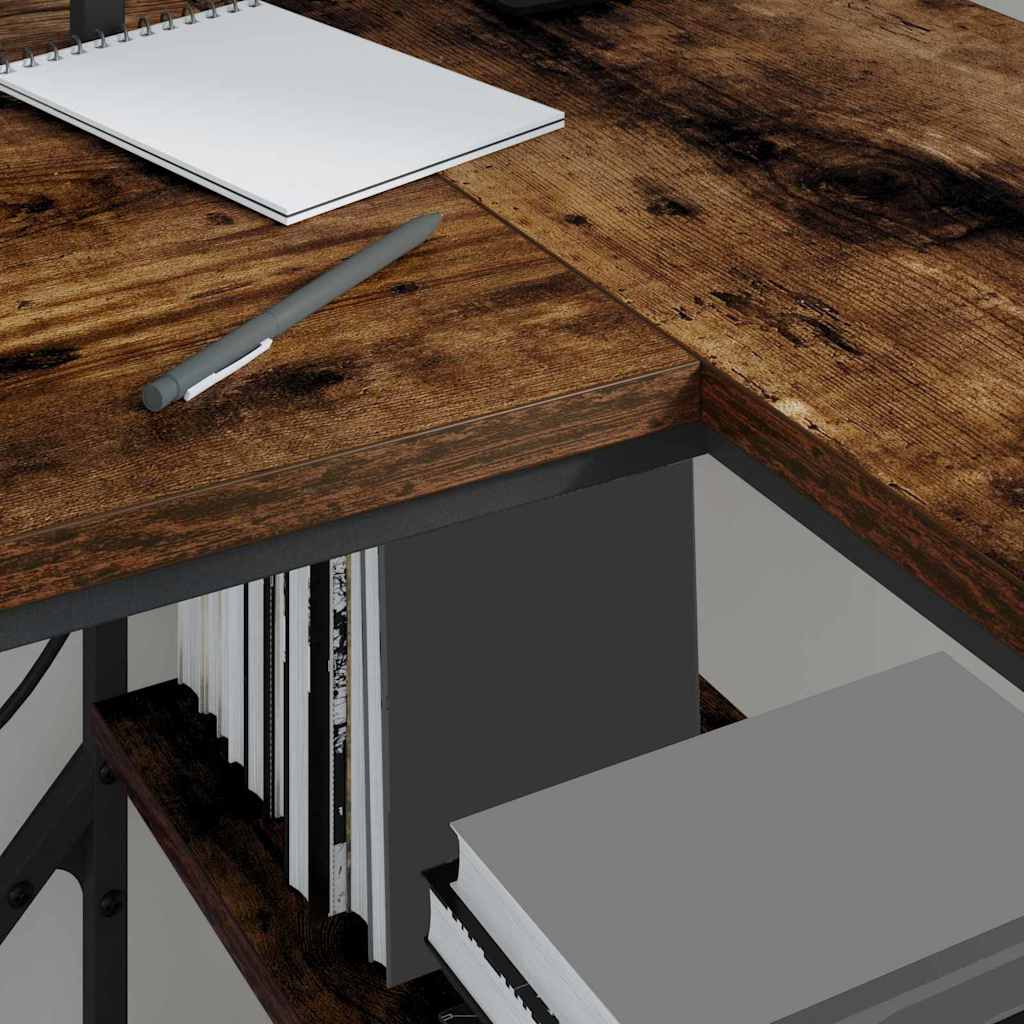 Scrivania Rovere fumé 120 x 79 x 86,5 cm Legno multistrato | homemem39