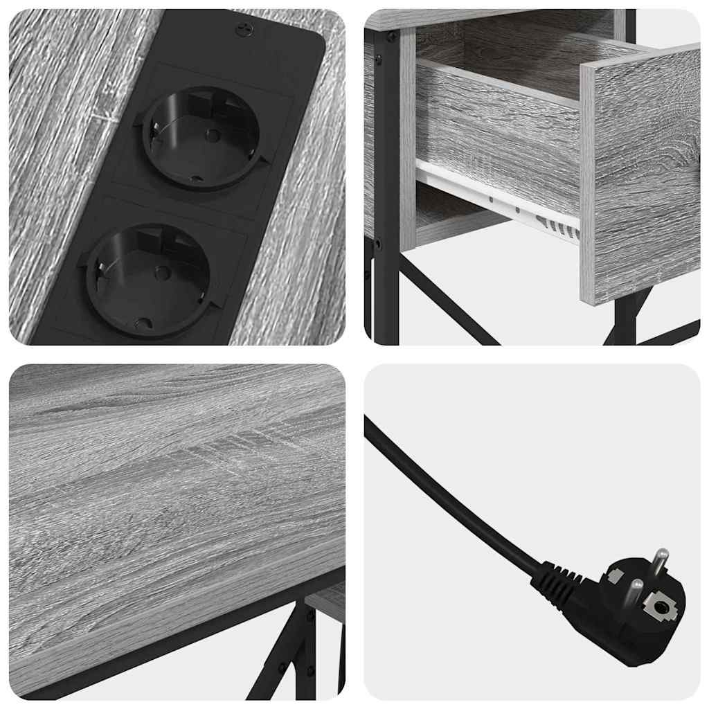 Scrivania Grigio Sonoma 120 x 79 x 86,5 cm Legno multistrato