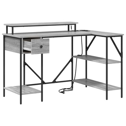 Scrivania Grigio Sonoma 120 x 79 x 86,5 cm Legno multistrato