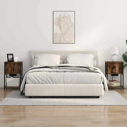 Armadio da Notte Rovere fumé 38 x 31 x 61 cm Legno multistrato