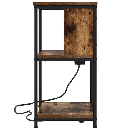 Armadio da Notte Rovere fumé 38 x 31 x 61 cm Legno multistrato