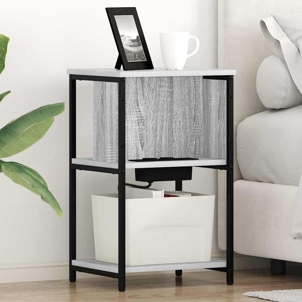 Armadio da Notte Grigio Sonoma 38 x 31 x 61 cm | homemem39