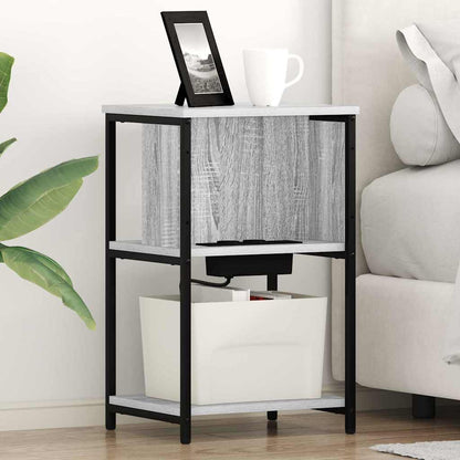 Armadio da Notte 2 pcs Grigio Sonoma 38 x 31 x 61 cm | homemem39