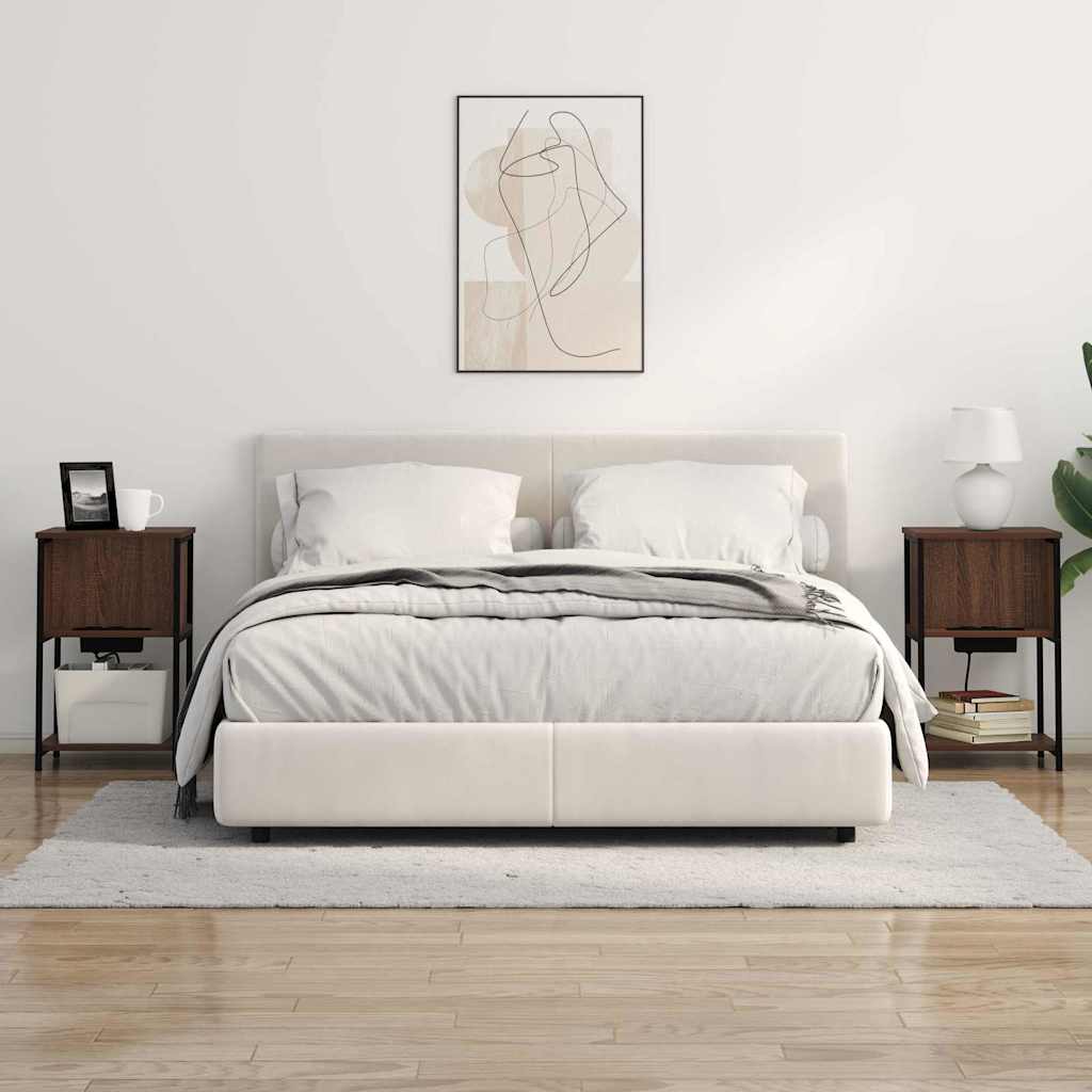 Armadio da Notte Rovere Marrone 38 x 31 x 61 cm | homemem39